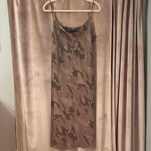Banana Republic Brown Camouflage Dress